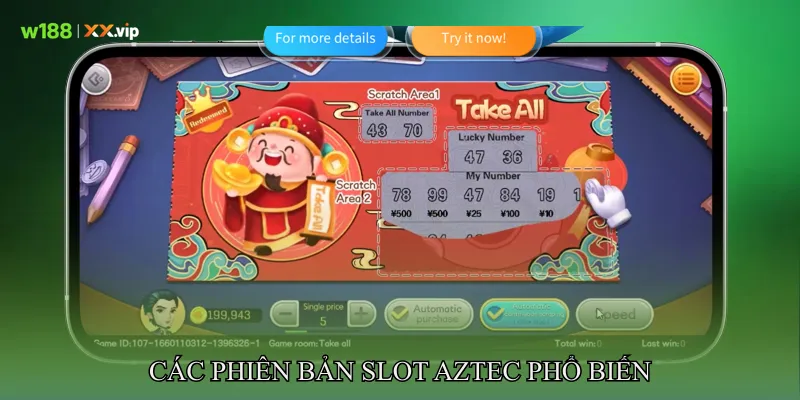 Các Phiên Bản Slot Aztec Phổ Biến