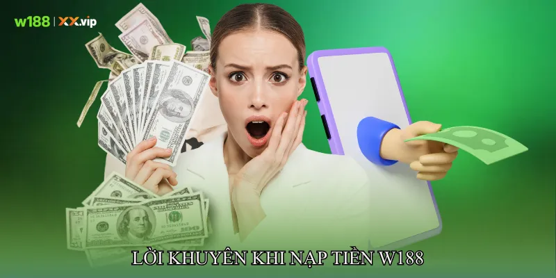 Nạp Tiền W188 Trải Nghiệm Nhanh Chóng, An Toàn, Dễ Thực Hiện 4 Lời khuyên khi nạp tiền W188